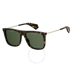 Polaroid  Green Square Unisex Sunglasses
