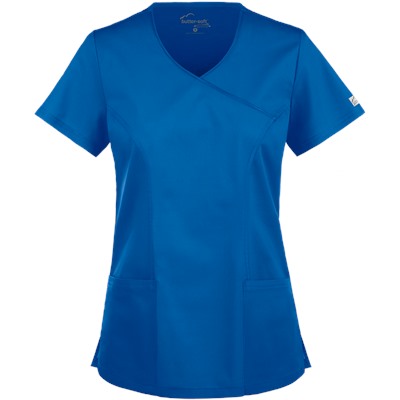 UA Butter-Soft STRETCH Scrubs V-Neck Mock Wrap Top