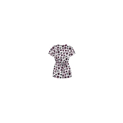 UA Funky Geo Wine Mock Wrap Top