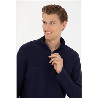 Erkek Lacivert Sweatshirt