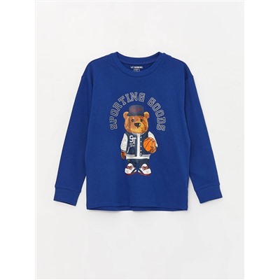 LC Waikiki Bisiklet Yaka Baskılı Uzun Kollu Erkek Çocuk Pijama Takımı, LCW Kids                                            
                                            Bisiklet Yaka Baskılı Uzun Kollu Erkek Çocuk Pijama Takımı