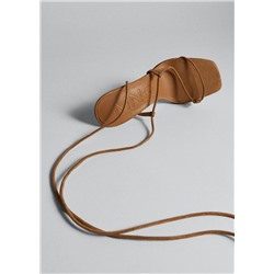 Sandalias tiras tacón -  Mujer | MANGO OUTLET Melilla