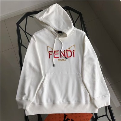 Толстовка худи с объемной вышивкой Fend*i 👀   Унисекс модель