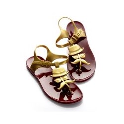 Сандалии Zhoelala Charlie (винный+золотистый)/ Zhoelala Charlie (wine+gold)