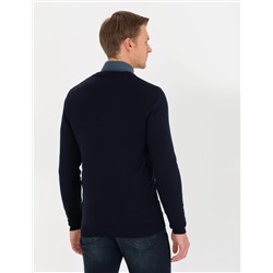 Lacivert Slim Fit Basic Triko Hırka
