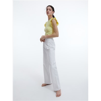 Bluse mit gesprenkelter Textur
