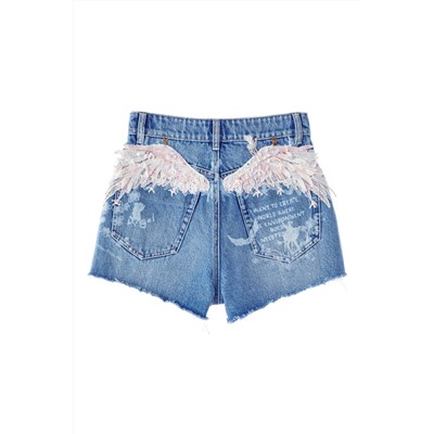 Short vaquero Azul