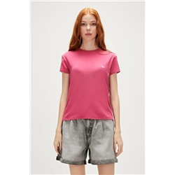 Bad Bear, Violet O-neck T-shirt Pudra Pembe Basic Kadın Tişört