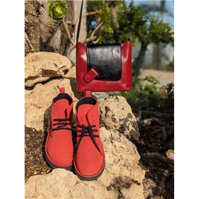 Ab. Zapatos 1619 New R · FUEGO+Vera Рelle colores ГРАНАТОВЫЙ С ЧЁРНЫМ АКЦИЯ