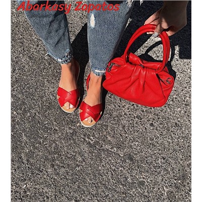 КОМБО AB. ZAPATOS Cruz-Yute ROJO+PELLE · LUX АКЦИЯ