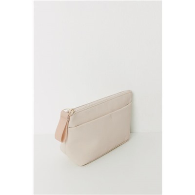 Neceser pequeño rubber beige