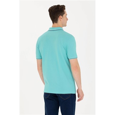 Erkek Mint Basic Polo Yaka Tişört