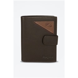 Cartera de piel Striking Marrón