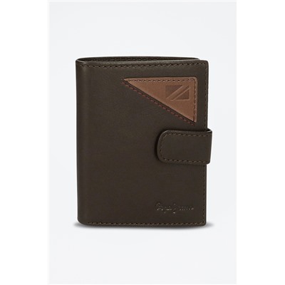 Cartera de piel Striking Marrón