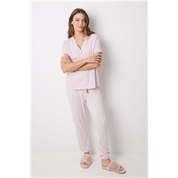 Pantalón largo skinny súper soft flores