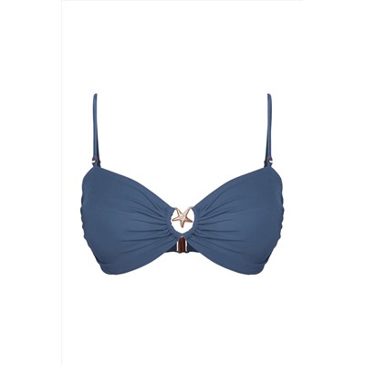 Mavi Yıldız Aksesuar Detaylı Askılı Büyük Beden Bikini Üstü TBBSS25CT00003