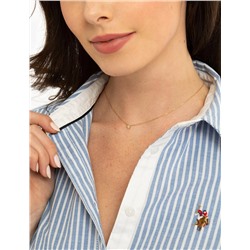 STRIPED MULTI-COLORED LOGO OXFORD DRESS