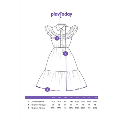 Платье PLAYTODAY, 1064976
