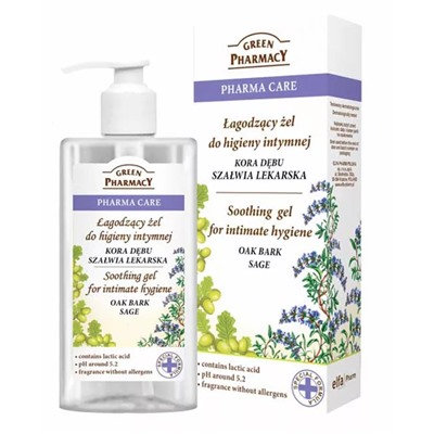 Гель для интимной гигиены Greenpharmacy с дубом и шалфеем 300 мл