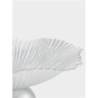 Ваза для фруктов, 31х13 см, на ножке, стекло Р, серебристая, Avila