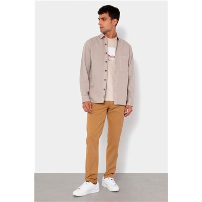 Sobrecamisa regular fit Gris claro