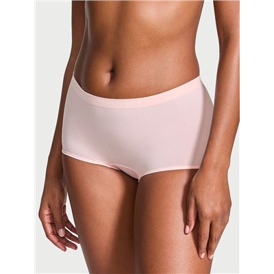 Seamless Lace-Trim Boyshort Panty