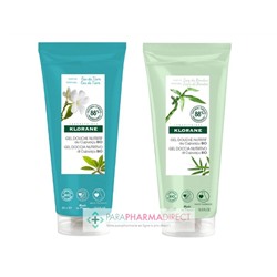 Klorane Cupuaçu Gel Douche Nutritif Eau de Tiaré + Gel Douche Nutritif Sève de Bambou 2x200mlLot  × 2