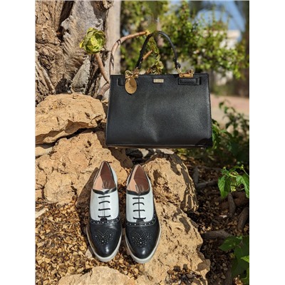 BDA · 6180 Negro+Ab.Zapatos PELLE Birkin/2 (720) NEGRO АКЦИЯ