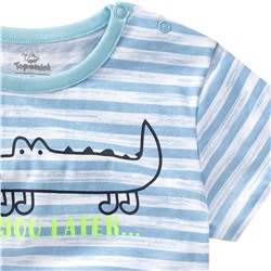 Baby T-Shirt mit Krokodil-Print