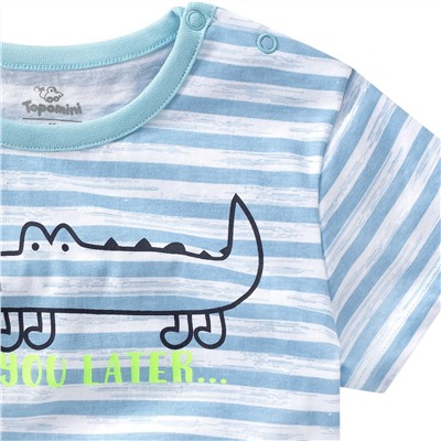 Baby T-Shirt mit Krokodil-Print