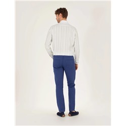 İndigo Slim Fit Kanvas Pantolon