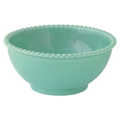 Салатник, 20 см, 1,5 л, фарфор P, зелено-голубой, Бусины, Tiffany, 62492