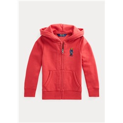 Girls 2-6x Polo Bear Fleece Full-Zip Hoodie
