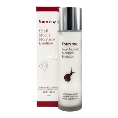FarmStay Snail Mucus Moisture Emulsion Восстанавливающая эмульсия с муцином улитки 150мл