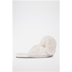 Zapatillas de casa Flora Beige