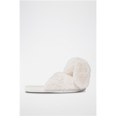 Zapatillas de casa Flora Beige