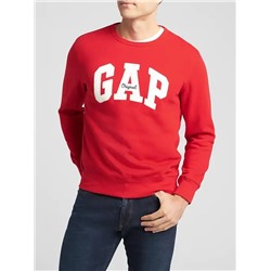 Embroidered Gap Logo Crewneck Pullover