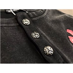 Плотный лонгслив с пуговицами  Chrom*e Heart*s    Унисекс модель