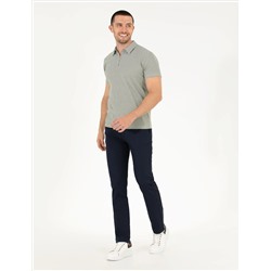 Lacivert Regular Fit Kanvas Pantolon
