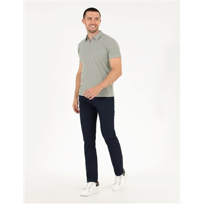 Lacivert Regular Fit Kanvas Pantolon