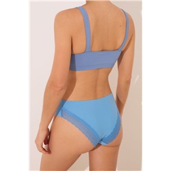 Braga clásica clean cut azul