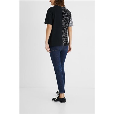 Camiseta topos encaje