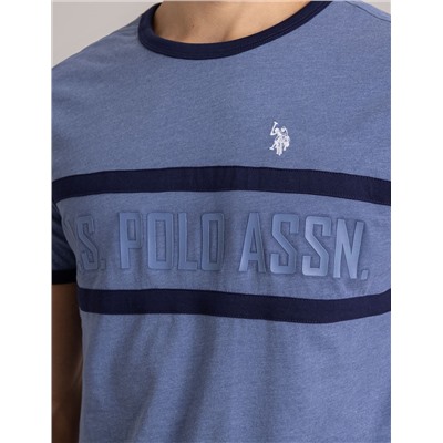 CREW NECK RINGER LOGO T-SHIRT