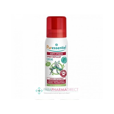 Puressentiel Anti-Pique Spray Répulsif Bébé 60 ml