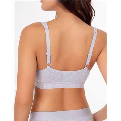 3PK MOLDED CUP CLOSED BACK BRAS WITH ADJUSTABLE STRAPS