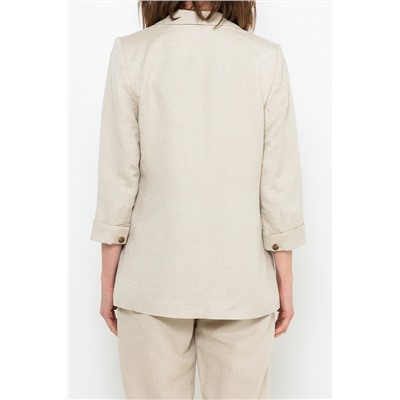 Chaqueta de lino Rosa jaspeado