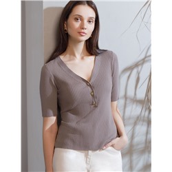 Джемпер тонкой вязки из вискозы с нейлоном