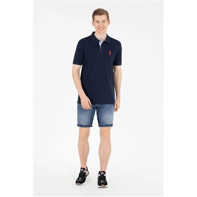 Erkek Koyu Lacivert Basic Polo Yaka Tişört