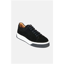 Avva Erkek Siyah %100 Deri Bağcıklı Esnek Taban Sneaker Ayakkabı A32y8007 A32Y8007