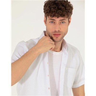 Mavi Regular Fit Kısa Kollu Gömlek